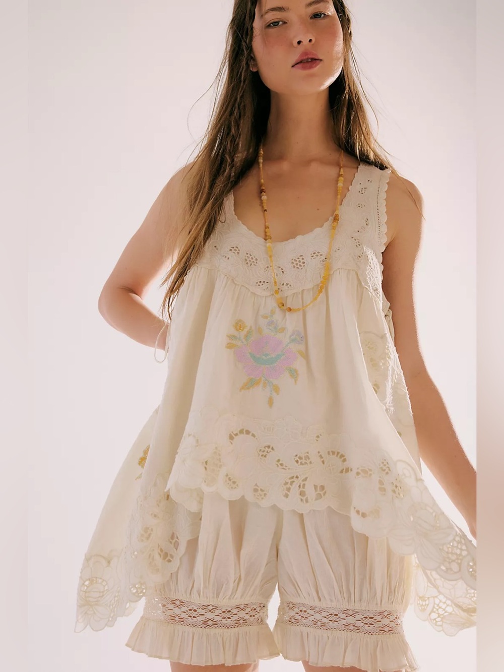 Free People Eye Catcher Bloomsie Romper Size Medium NWOT